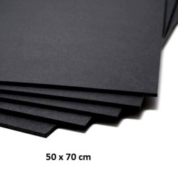 CARTON PLUMA 5mm 50x70cm NEGRO