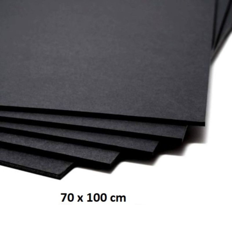 CARTON PLUMA 5mm 70x100cm NEGRO