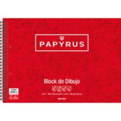 BLOC DIBUJO PAPYRUS FOLIO+ ESPIRAL 20 Hj. 160 Gr. LISO