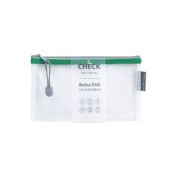 BOLSA CREMALLERA EVA TRANSPARENTE CHECK (235x180cm) VERDE