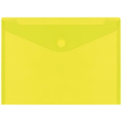 SOBRE DE PLASTICO A3 CIERRE VELCRO 435x310mm AMARILLO