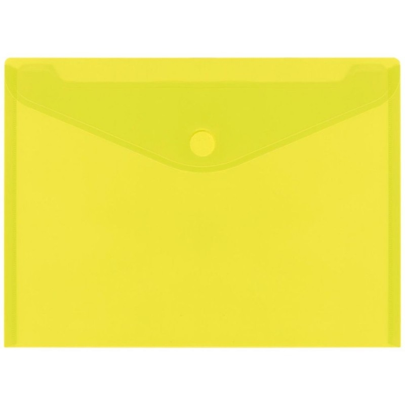 SOBRE DE PLASTICO A3 CIERRE VELCRO 435x310mm AMARILLO