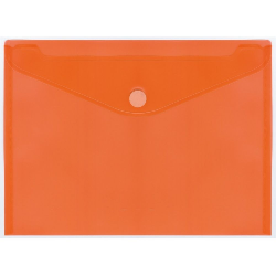 SOBRE DE PLASTICO A3 CIERRE VELCRO 435x310mm NARANJA