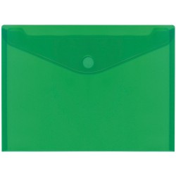 SOBRE DE PLASTICO A3 CIERRE VELCRO 435x310mm VERDE