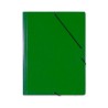 CARPETA CON GOMAS SIMPLE FOLIO GOFRADO VERDE