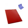 CARPETA CON GOMAS SIMPLE FOLIO GOFRADO ROJO