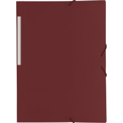 CARPETA GOMAS SOLAPAS FOLIO POLIPR. OPACO ROJO