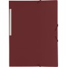 CARPETA GOMAS SOLAPAS FOLIO POLIPR. OPACO ROJO