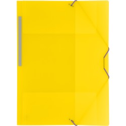 CARPETA GOMAS SOLAPAS FOLIO POLIPR. TRANSLUCIDO AMARILLO