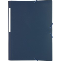 CARPETA GOMAS SOLAPAS FOLIO POLIPROPILENO OPACO AZUL