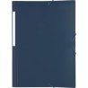 CARPETA GOMAS SOLAPAS FOLIO POLIPROPILENO OPACO AZUL