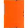 CARPETA GOMAS SOLAPAS FOLIO POLIPR. TRANSLUCIDO NARANJA