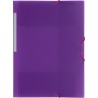 CARPETA GOMAS SOLAPAS FOLIO POLIPR. TRANSLUCIDO VIOLETA