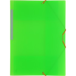 CARPETA GOMAS SOLAPAS FOLIO POLIPR. TRANSLUCIDO VERDE