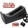 PORTARROLLO CINTA ADHESIVA PARA 33 y 66m FIXO NEGRO