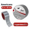 CINTA ADHESIVA AMERICANA FIXO 25m x 50mm PLATA