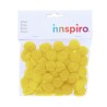 POMPONES DE 2,5cm BOLSA 50 Un. INNSPIRO COLOR AMARILLO