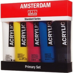 ACRILICO AMSTERDAM 5 TUBOS 120 ml 