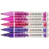 ROTULADOR PINCEL ECOLINE SET 5 COLORES TONOS VIOLETAS