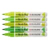 ROTULADOR PINCEL ECOLINE SET 5 COLORES TONOS VERDES