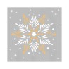 SERVILLETAS NAVIDAD 30 Un. 33x33cm MAXI 7451 ESTRELLA PLATA