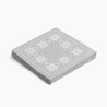 *SERVILLETAS NAVIDAD 30 Un. 33x33cm MAXI 7479 BORDADO PLATA