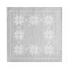 SERVILLETAS NAVIDAD 30 Un. 33x33cm MAXI 7479 BORDADO PLATA