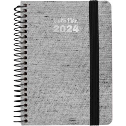 *AGENDA GRAFOPLAS DIA PAGINA 15x21cm ECOJEANS NEGRA