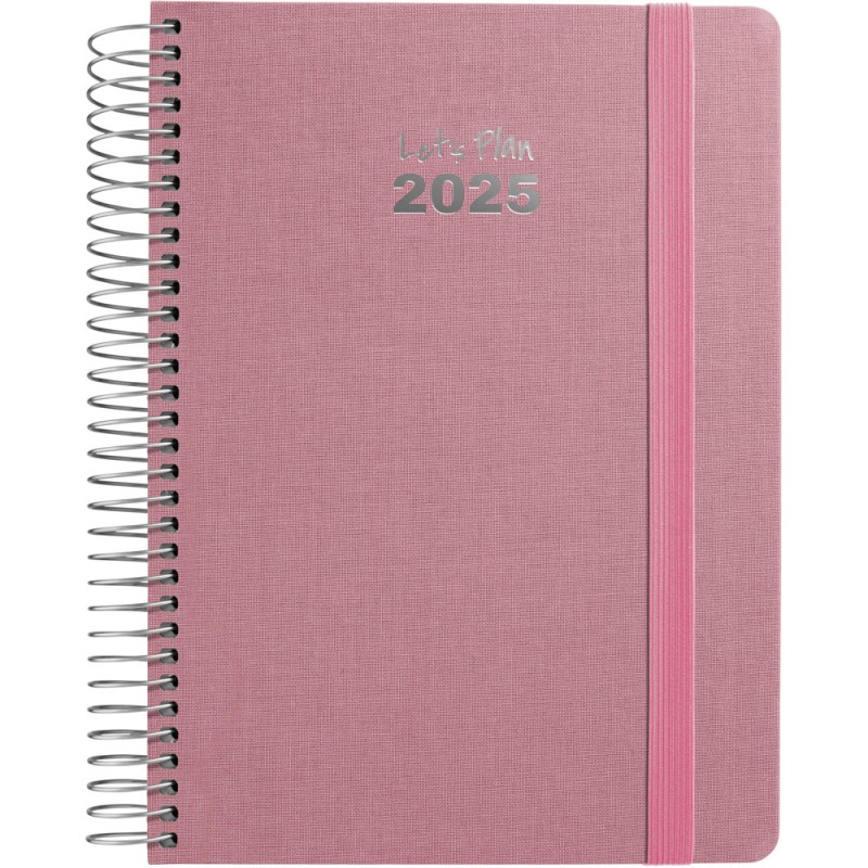 AGENDA GRAFOPLAS DIA PAGINA 15x21cm FANCY ROSA PASTEL