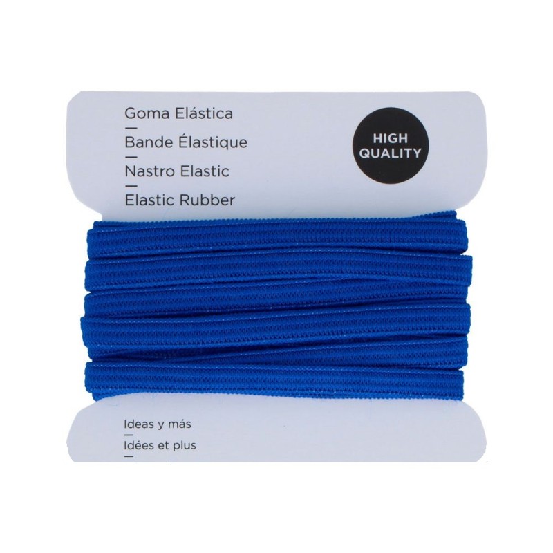 GOMA ELASTICA PARA MASCARAS PLANA 5,3mm 3m AZUL