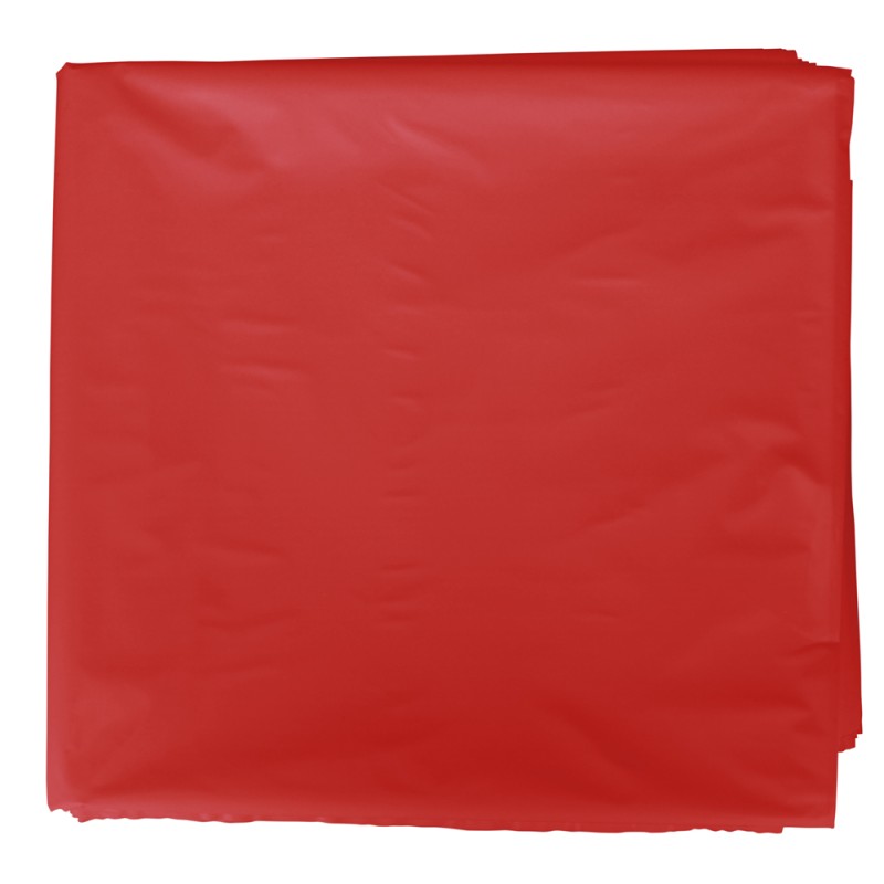 BOLSA DISFRACES PLASTICO PACK 25 Un. 56x70cm ROJO