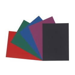 PACK 25 CARTULINAS 50x65 180 gr SURT. COLOR OSCURO