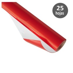 PAPEL CHAROL ROLLO 25 Hj. TREPADO 50x65 ROJO