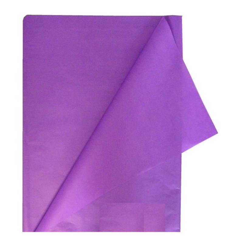 PAPEL DE SEDA 25 Hojas 50x70cm VIOLETA