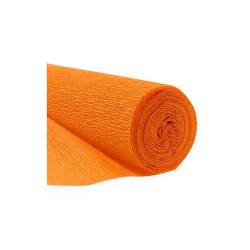 PAPEL CRESPON 50 x 250 cm NARANJA