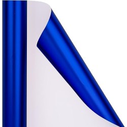 PAPEL METALIZ. 1/C R/. TREP. 25 Hj. 50x65 cm AZUL