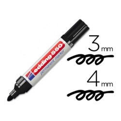 ROTULADOR PERMANENTE EDDING 550 (01) NEGRO.
