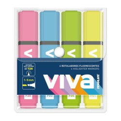MARCADOR FLUOR MOLIN VIVA SET 4 Un. BASICOS