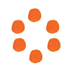 POMPONES 2,5cm BOLSA 50 Un. INNSPIRO COLOR NARANJA