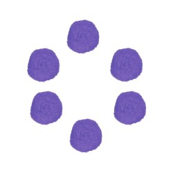 POMPONES 2,5cm BOLSA 50 Un. INNSPIRO COLOR LILA.