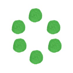 POMPONES 2,5cm BOLSA 50 Un. INNSPIRO COLOR VERDE CLARO