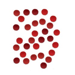 POMPONES 1cm BOLSA 60 Un. AR13070266 COLOR ROJO