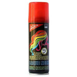 LACA COLOR PARA EL PELO  LA FIESTA SPRAY 125ml FLUOR ROJO