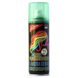 LACA COLOR PARA EL PELO  LA FIESTA SPRAY 125ml FLUOR VERDE