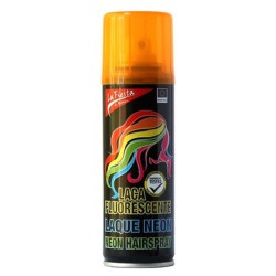 LACA COLOR PARA EL PELO  LA FIESTA SPRAY 125ml FLUOR NARANJA