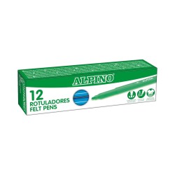 ALPINO ROTULADOR FINO CAJA 12 Un. COLOR AZUL CLARO