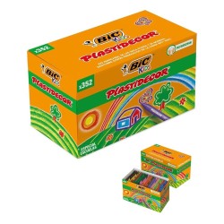 PLASTIDECOR BIC PACK ESCOLAR 352 CERAS 22x16 COLORES