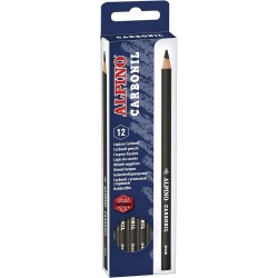 CARBONIL CAJA 12 LAPICES ALPINO CARBONCILLO