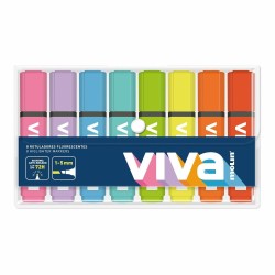 MARCADOR FLUOR MOLIN VIVA SET 8 Un. BASICOS