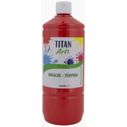 TEMPERA TITAN ARTS GOUACHE 1000ml T032 ROJO